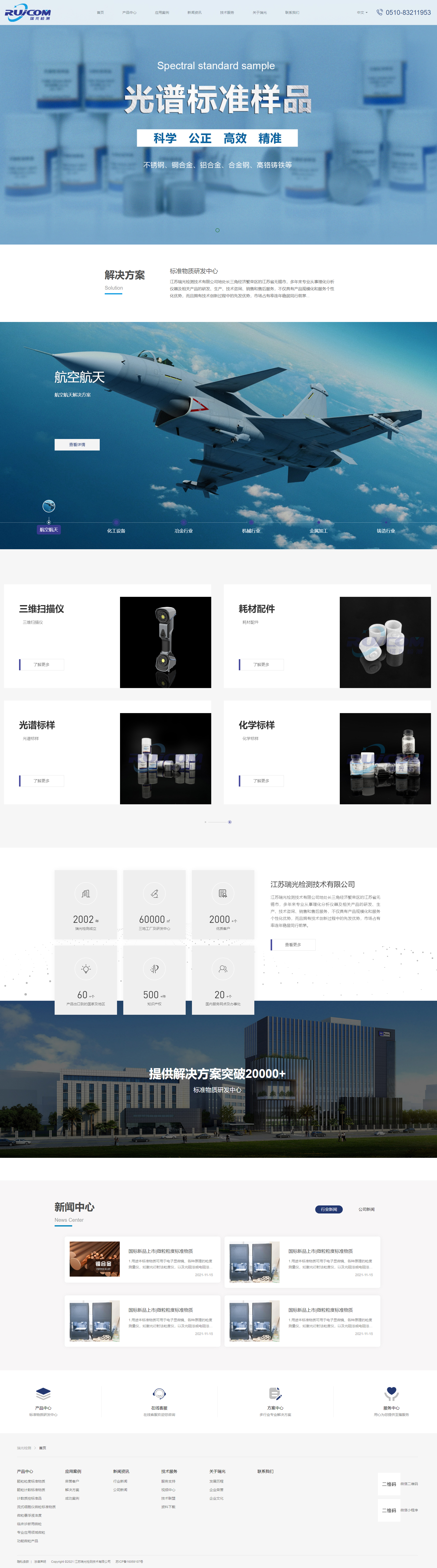華世通水控器品牌自適應網站 PC端預覽圖
