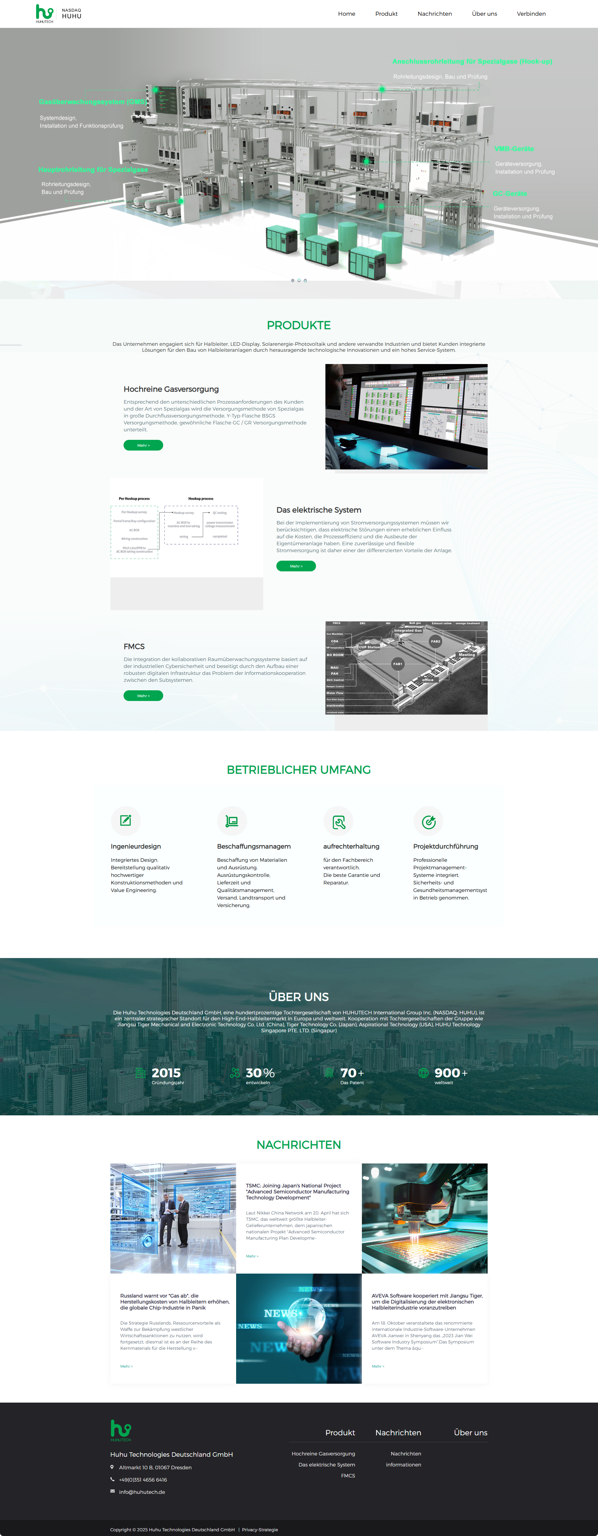 虎虎機(jī)電德國(guó)公司德文官網(wǎng)設(shè)計(jì)建設(shè)制作案例 PC端預(yù)覽圖